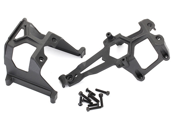 Traxxas® 8620 Chassis supports, front & rear/ 3x12mm BCS (4)/ 3x15mm CS (4)/ 4x14mm BCS (1
