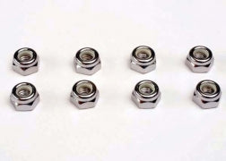 Traxxas@ 4147 Wheel nuts, 5mm nylon locking (8)