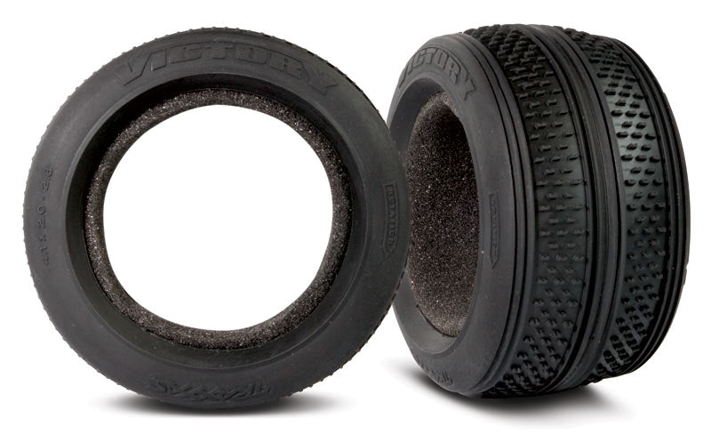 Traxxas@ 5570 Tires, Victory 2.8 Rear (2) foam inserts