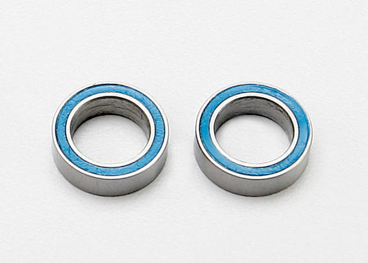 Traxxas® 7020 Ball bearings, blue rubber sealed (8x12x3.5mm) (2)