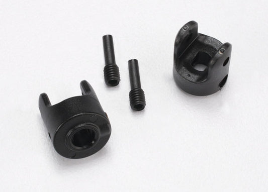 Traxxas® 7057 Yokes, differential and transmission (2)/ 3x10mm screw pin (2)