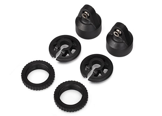 Traxxas® 7764 Shock caps, GTX shocks/ spring perch/ adjusters/ 2.5x14 CS (2) (for 2 shocks)