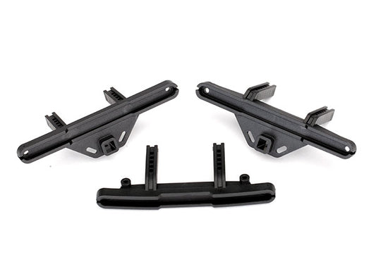 Traxxas® 8067X Bumper mounts, front & rear/ bumper mount, rear (offset)