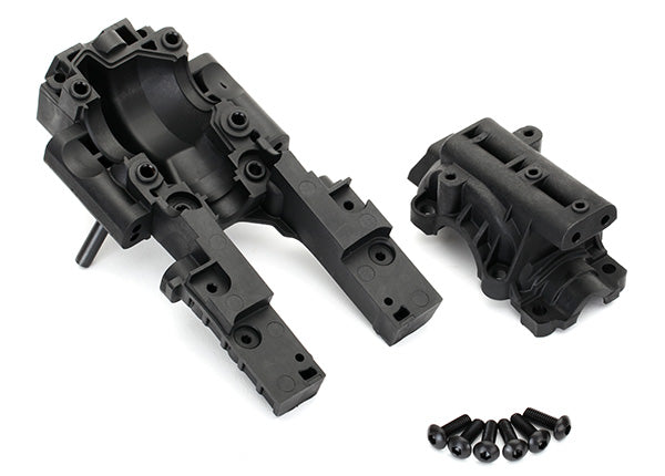 Traxxas® 8630 Bulkhead, front (upper and lower)/ 4x12mm BCS (6) (requires #8622 chassis)