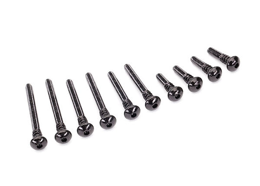 Traxxas® 8940 Suspension screw pin set, front or rear (hardened steel), 4x18mm (4), 4x38mm (2), 4x33mm (2), 4x43mm (2)