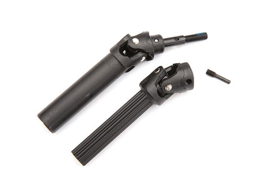 Traxxas® 8950 Driveshaft assembly, front or rear, Maxx® Duty (1) (left or right) (fully assembled, ready to install)/ screw pin (1)
