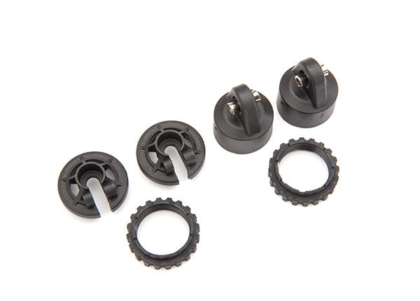 Traxxas® 8964 Shock caps, GT-Maxx® shocks/ spring perch/ adjusters (2) (for 2 shocks)