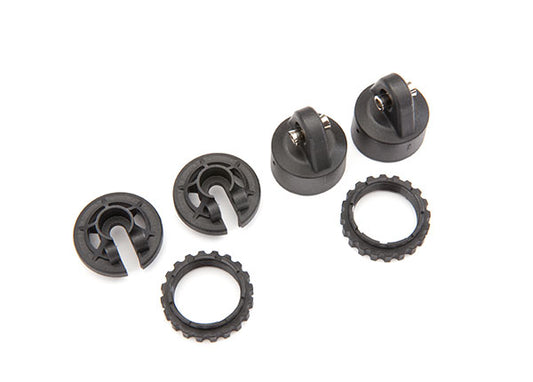 Traxxas® 8964 Shock caps, GT-Maxx® shocks/ spring perch/ adjusters (2) (for 2 shocks)