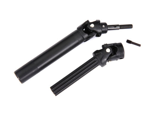 Traxxas® 8996 Driveshaft assembly, front or rear, Maxx® Duty (1) (left or right) (fully assembled, ready to install)/ screw pin (1) (for use with #8995 WideMaxx™ suspension kit)